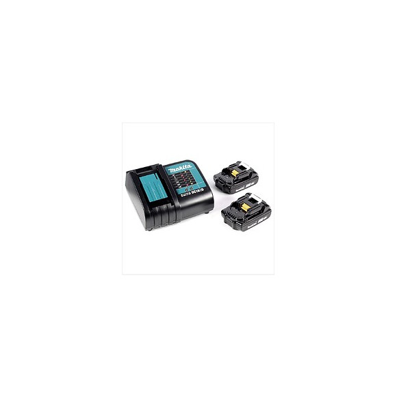 Makita Dhp 481 Perceuse Visseuse À Percussion Sans Fil 18 V Li-ion + 2x Batteries Bl1820 2 Ah + Chargeur Dc18sd + Coffret Makp