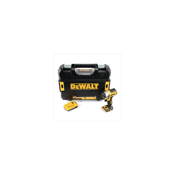 Dewalt Dcf 887 Visseuse À Chocs Sans Fil 18 V Brushless Avec Mandrin De 1/4" + Boîtier Tstak + 1x Batterie 2 Ah- Sans Chargeu