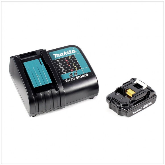 Makita Dhp 453 Perceuse Visseuse À Percussion Sans Fil 18v, 42nm, + 1x Batterie 2 Ah + Chargeur + Makpac 2