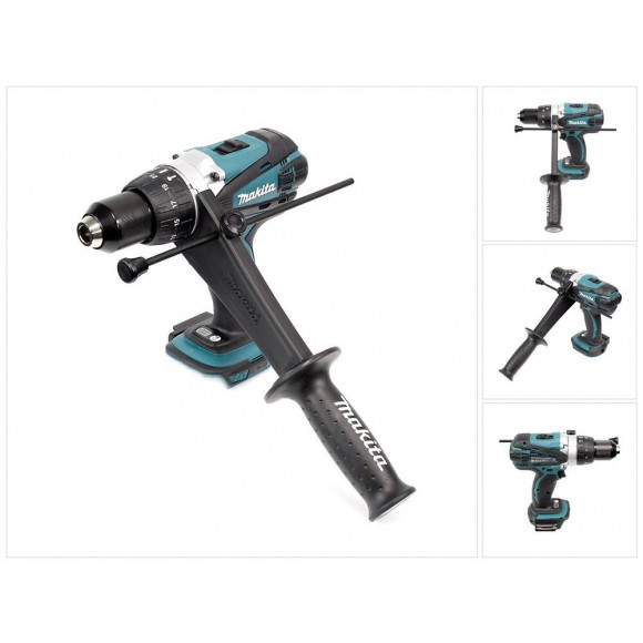 Makita Bhp 458 Z Lxt Perceuse Visseuse À Percussion Sans Fil Lxt 18 V Li-ion Solo - Uniquement Outil Sans Accessoires, Avec Po