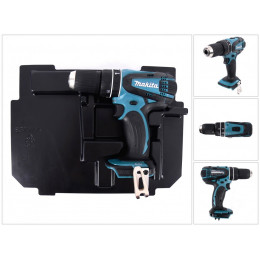 Makita Dhp 456 Ze Perceuse Visseuse À Percussion Sans Fil 18 V Li-ion, Vert + Insert Pour Makpac