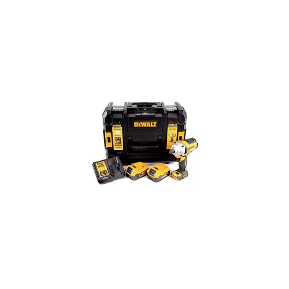 Dewalt Dcf 894 P2 Visseuse À Chocs Sans Fil 18v 1/2" Brushless + 2x Batteries 5,0ah + Chargeur + Coffret De Transport Tstak