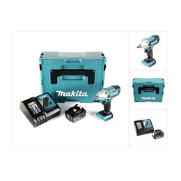Makita Dtw 190 Rf1j 18v Li-ion Boulonneuse À Chocs Sans Fil Avec Boîtier Makpac + 1x Batterie Bl 1830 3,0 Ah + Chargeur Rapid