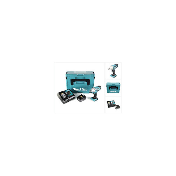 Makita Dtw 190 Rf1j 18v Li-ion Boulonneuse À Chocs Sans Fil Avec Boîtier Makpac + 1x Batterie Bl 1830 3,0 Ah + Chargeur Rapid