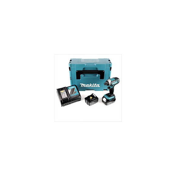 Makita Dtd 152 Rfj 18v Li-ion Visseuse À Chocs Sans Fil Avec Boîtier Makpac + 2x Batteries Bl1830 3,0 Ah + Chargeur Dc18rc