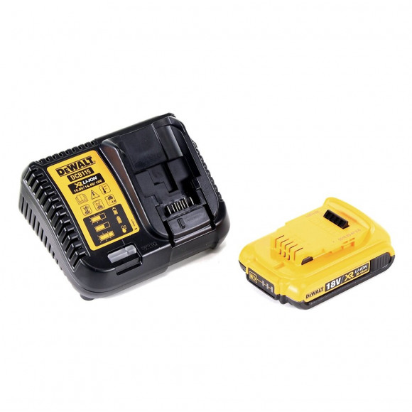 Dewalt Dcd 778 Nt Perceuse Visseuse À Percussion Sans Fil 65nm 18v+ 1x Batterie 2,0ah + Chargeur + Coffret Tstak