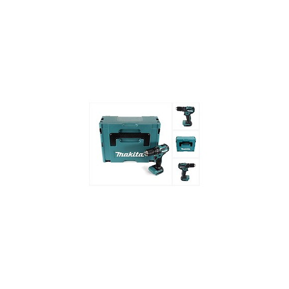 Makita Dhp 483 Zj 18 V Li-ion Brushless Perceuse Visseuse À Percussion Sans Fil Avec Boîtier Makpac - Sans Accessoires, Ni Ba