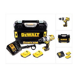 Dewalt Dcd 996 18 V Brushless Li-ion Perceuse-visseuse À Percussion Sans Fil Avec Boîtier Tstak + 2x Batteries Dcb 183 2,0 Ah