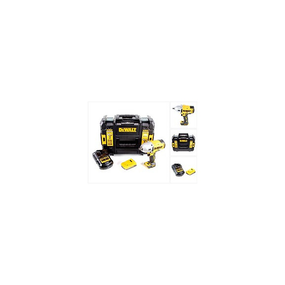 Dewalt Dcf 899 D1 18 V Boulonneuse À Chocs Sans Fil Brushless 950 Nm 1/2" Avec Boîtier Tstak + 1 X Dcb 183 2,0 Ah Batterie + 