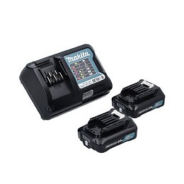 Makita Hp 333 Dwae  Perceuse-visseuse À Percussion  12 V 30 Nm + 2x Batteries 2,0 Ah + Chargeur + Coffret