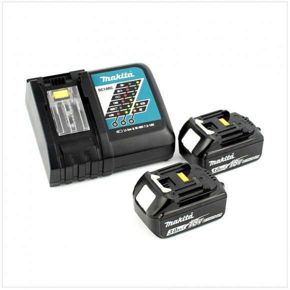 Makita Dtd 154 Rfj 18 V Li-ion Visseuse À Chocs Sans Fil Avec Boîtier Makpac + 2x Batteries Bl1830 3,0 Ah + Chargeur Rapide D