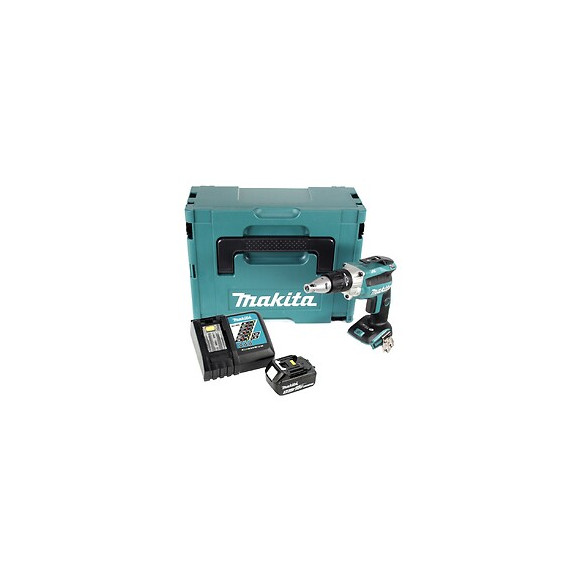 Makita Dfs 250 Rf1j Visseuse À Cloison Sèche 18 V Brushless + 1x Batterie 3.0 Ah + Chargeur + Coffret Makpac