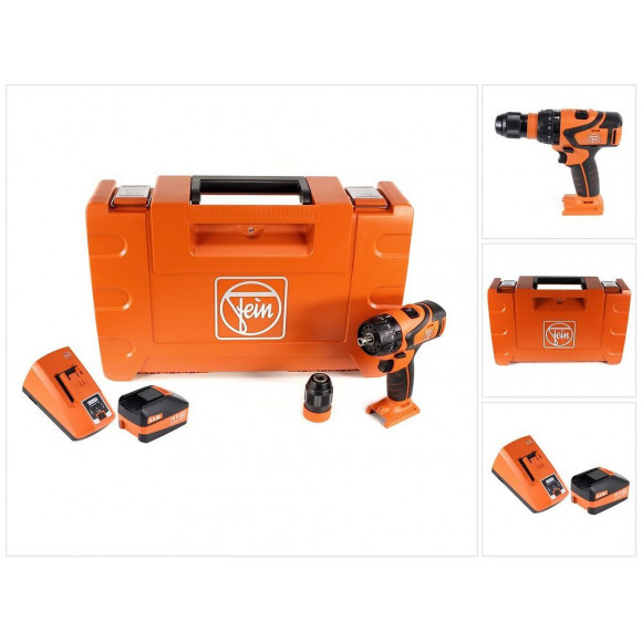 Fein Asb 18 Q Perceuse-visseuse À Percussion Sans Fil Avec Interface Quickin ( 71132364000 ) + Coffret De Transport + 1x Batte