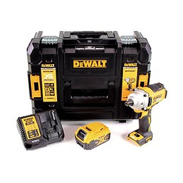 Dewalt Dcf 894 P1 Visseuse À Chocs Sans Fil 18v 1/2" Brushless + 1x Batterie 5,0ah + Chargeur + Coffret De Transport Tstak