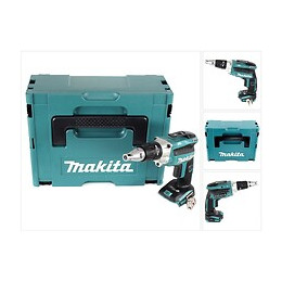 Makita Dfs 250 Zj Visseuse À Cloison Sèche Sans Fil 18 V Brushless + Coffret Makpac - Sans Batterie, Sans Chargeur
