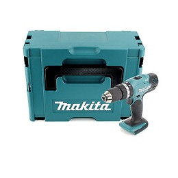 Makita Dhp 453 Zj Perceuse Visseuse À Percussion Sans Fil 18v 42nm + Coffret Makpac - Sans Batterie - Sans Chargeur