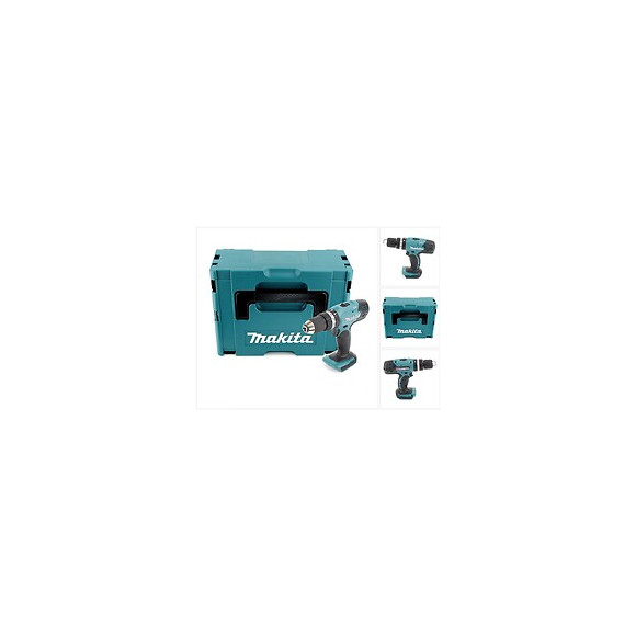 Makita Dhp 453 Zj Perceuse Visseuse À Percussion Sans Fil 18v 42nm + Coffret Makpac - Sans Batterie - Sans Chargeur