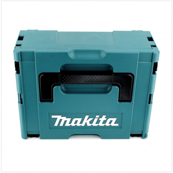 Makita Dhp 458 Perceuse Visseuse À Percussion Sans Fil 18v 91nm + 2x Batteries 2,0ah + Chargeur + Coffret Makpac 2 + Insert