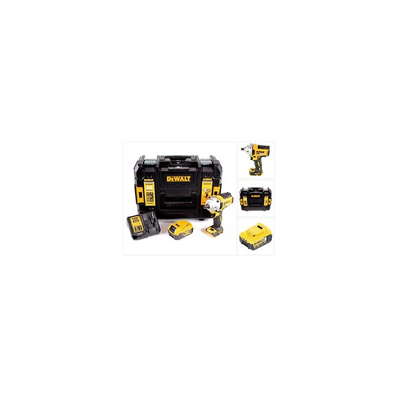 Dewalt Dcf 894 P1 Visseuse À Chocs Sans Fil 18v 1/2" Brushless + 1x Batterie 5,0ah + Chargeur + Coffret De Transport Tstak