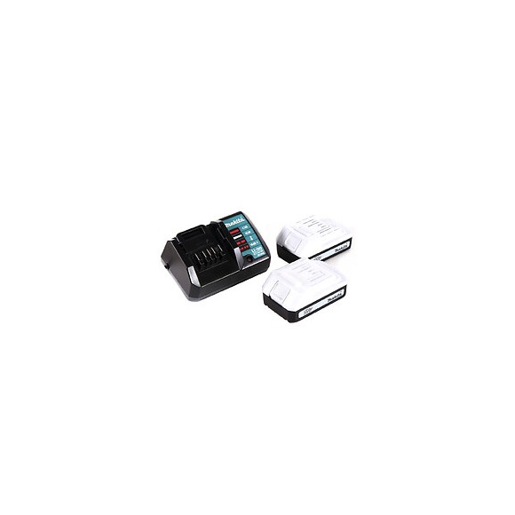 Makita Hp 457 Dwe 10 - 18 V Perceuse-visseuse Sans Fil + 2 X Batteries 1,3 Ah  + Chargeur + 74 Pièces D'accessoires + Coffret