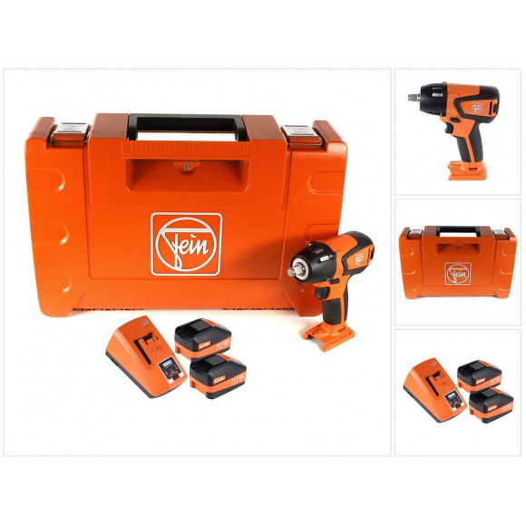 Fein Ascd 18-300 W2 Boulonneuse-visseuse À Chocs Sans Fil 18 V 290nm ( 71150664000 ) + Coffret De Transport + 2x Batteries 6,0