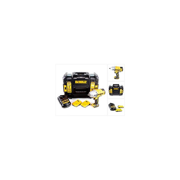 Dewalt Dcf 899 D2 18 V Boulonneuse À Chocs Sans Fil Brushless Avec Boîtier Tstak + 2 X Dcb 183 2,0 Ah Batteries + Chargeur