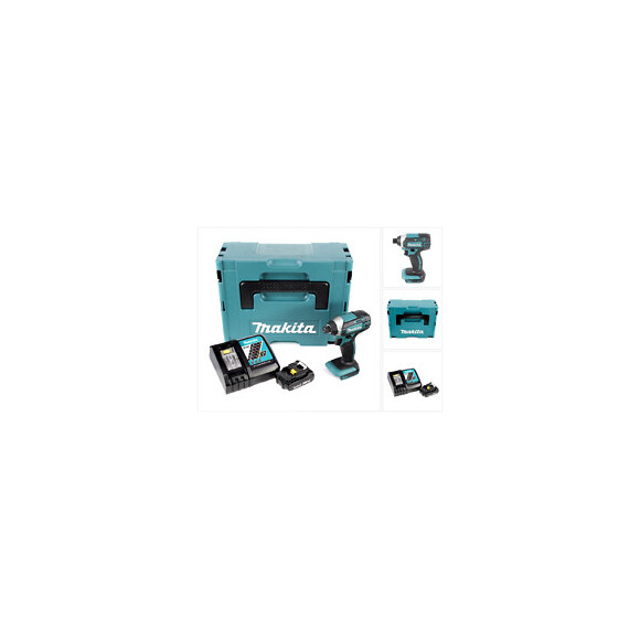 Makita Dtd 152 Ra1j 18v Li-ion Visseuse À Chocs Sans Fil Avec Boîtier Makpac + 1x Batterie Bl 1820 2,0 Ah Li-ion + Chargeur R