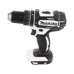 Makita Dhp 482 W Zj 18 V Perceuse Visseuse À Percussion Sans Fil Blanc + Boîtier De Transport Sans Batterie Ni Chargeur