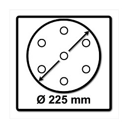 Festool Stf D225/8 Saphir Abrasif 225 Mm P36 Sa / 25 Pièces ( 495175 )