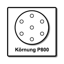 Mirka Basecut Disques Abrasifs Auto-agrippants 150 Mm, P800, 15 Trous, 100 Pcs. ( 4x 2261109981 )