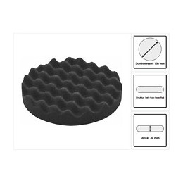 Festool Ps Stf D150x30 Ba / 1 W Eponge De Polissage 150 Mm Noir Gaufré (202380)