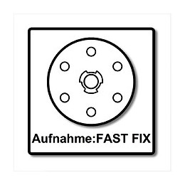 Festool Plateau De Ponçage St-stf D125/8 Fx-sw 125mm Fastfix  Super-mou ( 492126 )