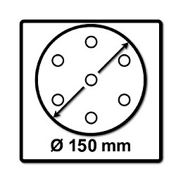 Festool Stf D150 / 48 Granat P360 Disques Abrasifs 150 Mm - 100 Pièces (575171) Pour Ro 150, Es 150, Ets 150, Ets Ec 150, Lex 