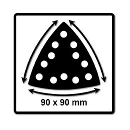 Mirka Delta Housse De Protection 90x90mm Grip, 12 Loch - 1 Pièce. ( 8293012111 )