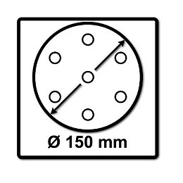 Festool Abrasifs Maillé Stf D150 P80 Gr Net/50 150 Mm / 50 Pièces. ( 203303 )
