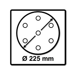 Festool Stf D225/128 Abrasif Granat P100 225 Mm - 25 Pièces ( 205656 ) Pour Ponçeuse Planex