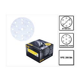 Mirka Basecut Disques Abrasifs Auto-agrippants 150 Mm, P240, 15 Trous, 200 Pcs. ( 2x 2261109925)