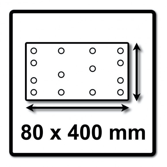 Festool Hsk-a 80x400 Cale De Ponçage 80x400 Mm (496964)