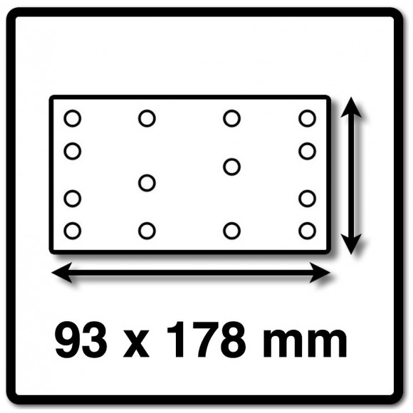 Festool Rubin Stf 93x178 Bandes Abrasives P 80 - 50 Pièces (499063) Pour Glissières Rs 300 / Rs 3 / Lrs 93