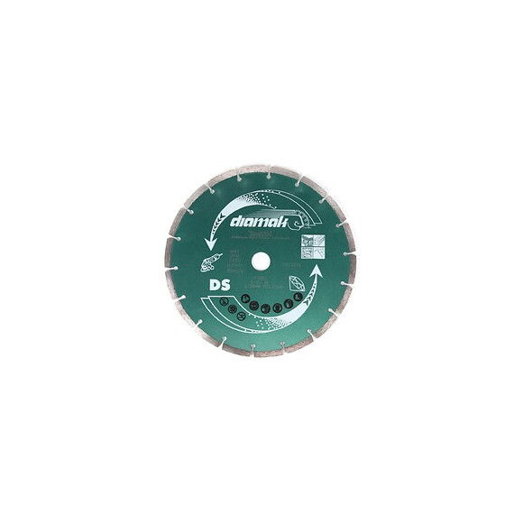 Makita Diamak 230 Mm. ( D-61145 ) Disque Diamant À Tronçonner Pour Pierre, Beton, Ardoise, Briques, Tuiles 22,23 Mm - 5 Pièc
