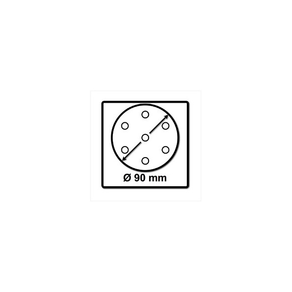 Festool Stf D90/6 Abrasifs Ø90 P120 Gr / 100 Pièces ( 497367 )