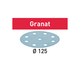 Festool Stf D125/8 Abrasif 125 Mm Granat P40 50 Pièces ( 497165 )