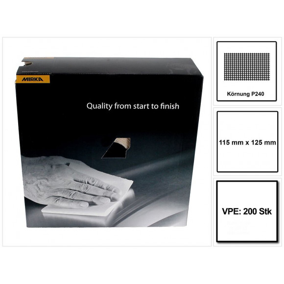Mirka Goldflex Soft Rouleau De Papier Abrasif 115x125mm P240 - 200 Pièces. ( 2912707025 )