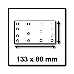 Festool Hsk 80x133 H Cale De Ponçage Dur 80 X 133 Mm ( 495967 )