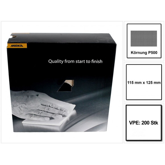 Mirka Goldflex Soft Rouleau De Papier Abrasif 115x125mm P500 - 200 Pièces. ( 2912707051 )