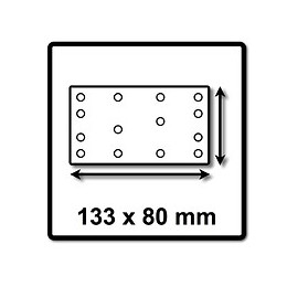 Festool Stf 80x133 Bandes Abrasives Granat P240 80 X 133 Mm - 100 Pièces (497124) Pour Rts 400, Rtsc 400, Rs 400, Rs 4, Ls 130