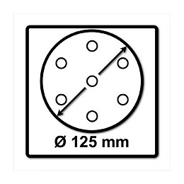 Festool Plateau De Ponçage St-stf D 125/8 Fx-w-ht 125 Mm Fastfix Mou ( 492125 )