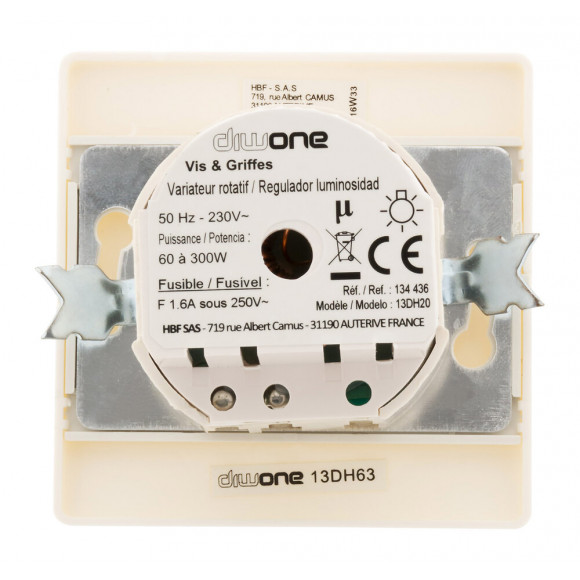 Variateur 60 À 300 W Vis + Griffes Blanc - Diwone