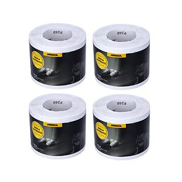 Mirka Basecut Rouleaux De Papier Abrasif 115 Mm X 50 M, P240, 4 Pcs. Papier Abrasif Universel ( 4x 2251100125n )