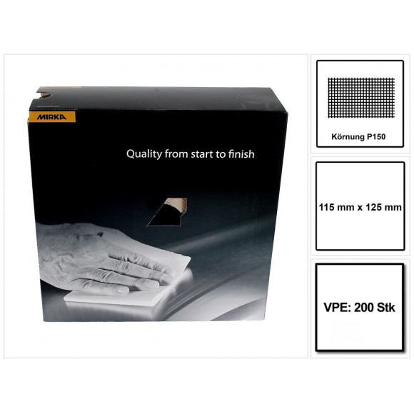 Mirka Goldflex Soft Rouleau De Papier Abrasif 115x125mm P150 - 200 Pièces. ( 2912707015 )